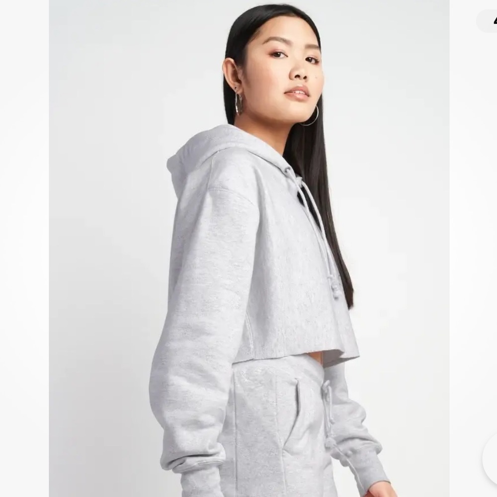 Champion Women’s Fleece Set Shorts Crop Hoodie - Picture 15 of 15